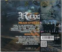 【新譜/国内盤新品】RIOT ライオット/Mean Streets(通常盤、２ＣＤ仕様)_画像2