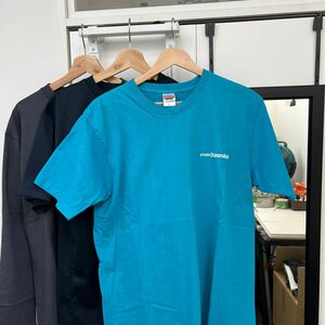 スタジオオーシャンマークTシャツLサイズ3枚セット　中古品　ブルーコットン半袖　ネイビー半袖ドライ素材　ネイビー長袖コットン以上３点