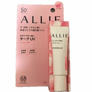 ALLIE クロノビューティ カラーオンUV チーク SPF50＋ PA＋＋＋＋ 15g（01 ルーセントピンク）