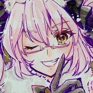 Art hand Auction FGO Koyanskaya Mini Colored Paper Hand-drawn Illustration Doujinshi Watercolor, Comics, Anime Goods, Hand-drawn illustration