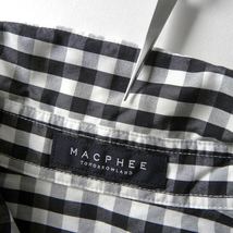 マカフィー MACPHEE ワイヤーインギンガムチェックシャツ 長袖 羽織りにも 大人カジュアル 36 トゥモローランド 日本製 l0507-9_画像6