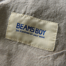 ビームスボーイ BEAMS BOY ゆったりリラックスシルエット リネンワイドイージーパンツ バックゴム ワッシャー加工 洗える l0515-17_画像7