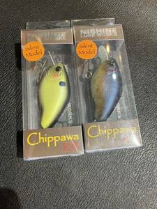 ニシネルアーワークス　チッパワ RB サイレントモデル　NISHINE LURE WORKS Chippawa RB Silent 2個セット