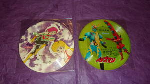  anime Picture record [ Inazuma n& Cutie Honey ] diameter 15cm 2 sheets 