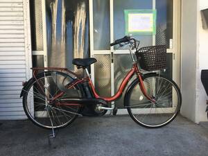  region limitation free shipping Yamaha Pas nachula new standard 8,9AH child to place on red tea assistor Bb Kobe city electromotive bicycle 