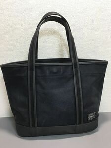  Yoshida bag PORTER Porter canvas ×PVC tote bag black 