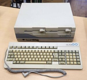 通電確認のみ・動作未確認 ジャンク品 NEC PC-98DO 旧型PC キーボード付き