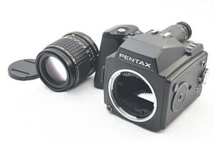 PENTAX ペンタックス 645 中判フィルムカメラ + SMC PENTAX-A 645 150mm F/3.5 レンズ (t4691)