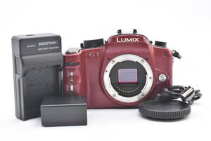 Panasonic パナソニック LUMIX DMC-G1 レッド ミラーレス一眼 デジタルカメラ ボディ（t8122）