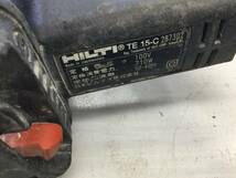 【中古品 現状販売 コード痛み】　HILTI ロータリーハンマドリル TE15-C IT19Y8E9E0KW_画像5