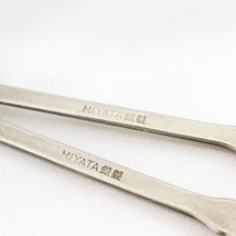 ミヤタ MIYATA 銀製スプーン２本セット 「MIYATA 銀製」 ２本で31g 120mm 刻印あり_画像5