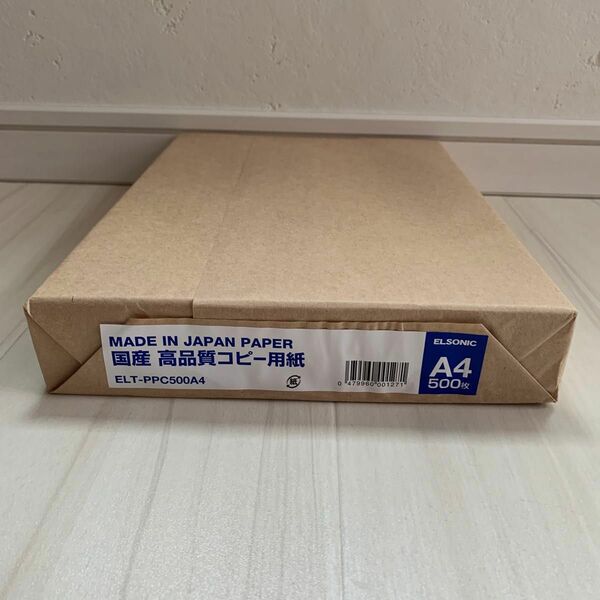 【新品】ELSONIC エルソニック ノジマ コピー用紙 A4 500枚