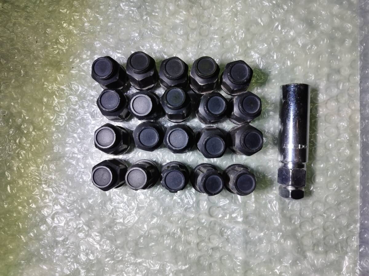  чай pi- I TPI FORGED рейсинг гайка колесные гайки 35mm M12 P1.25 7075 20 шт дюралюминий чёрный черный длинный адаптор есть .