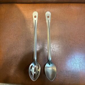  second next world large war 50s US military large spoon 2 kind Short BICO outdoor camp cutlery spoon made of stainless steel 