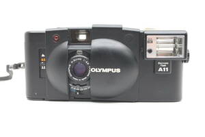 ★良品★OLYMPUS オリンパス XA2+A11 D.ZUIKO 35mm F3.5人気のXAシリーズ！初心者の方にも扱いフィルムカメラです！A11おまけ付き OK6605