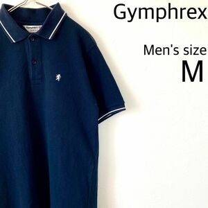 【ジムフレックス イギリス製 Mサイズ】 刺繍ロゴ 半袖 ポロシャツ