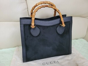 グッチ GUCCI バンブー バッグ 中古品 スエード