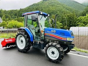 イセキトラクターTJ 55エアコンキャビン付き#５５#771時間#ニプローロータリー付き　ハイスピード