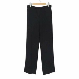 セオリー 美品 プルオンパンツ 黒 ブラック S アメリカ製 7306421 定2.2万 ワイド ストレッチ MOTT.CREPE/PULL.ON.PANT Theory ◆H5