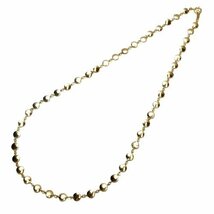 J◇K18 デザイン ネックレス イエローゴールド 18金 41.5cm 新品仕上済 チェーン マルモチーフ yellow gold chain necklace_画像2