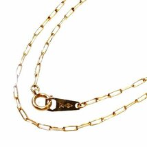 J◇K18 チェーン ネックレス 39.5cm イエローゴールド 18金 750 ホールマーク yellow gold chain necklace 【ネコポスOK】_画像1