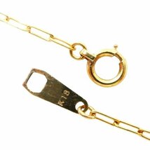J◇K18 チェーン ネックレス 39.5cm イエローゴールド 18金 750 ホールマーク yellow gold chain necklace 【ネコポスOK】_画像5