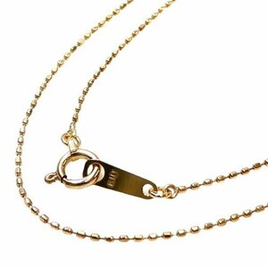 J◇K10 チェーン ネックレス 40cm イエローゴールド 10金 yellow gold chain necklace 【ネコポスOK】