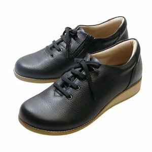 meti Fit as good as new 5E race up sneakers ru franc black 25.0cm wide width hallux valgus comfort shoes made in Japan medifit *Y5