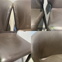 【福岡】cassina ダイニングセット ガラステーブル チェア6脚 【YN0423-11】_画像8