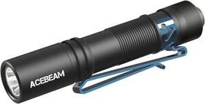 黒-550ルーメン（バッテリー付き） ACEBEAM Pokelit AA 懐中電灯 小型 軽量 強力 550ルーメン 高演色性 