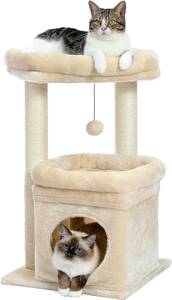  beige M PAWZ Road cat tower Mini cat tower small size low smaller .. put popular nail .. paul (pole) nail sharpen flax cord 