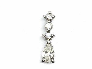  platinum pendant D0.30ct PT900 0.7g diamond lady's accessory 