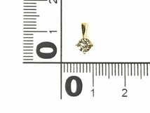 18金 ペンダント D0.30ct K18 0.4g ダイヤモンド イエローゴールド レディース アクセサリー_画像6