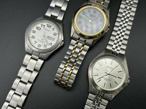 【S4-20】腕時計 まとめて3点 DELICES WATER RESISTANT 10BAR/JUNCTION Eco-Drive/RAYARD 10BAR 1点のみ稼働