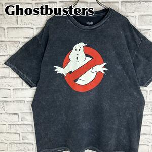 Ghostbusters ゴーストバスターズ ロゴ 映画 ヴィンテージ加工 Tシャツ 半袖 輸入品 春服 夏服 海外古着 映画 洋画 ムービー ホラー