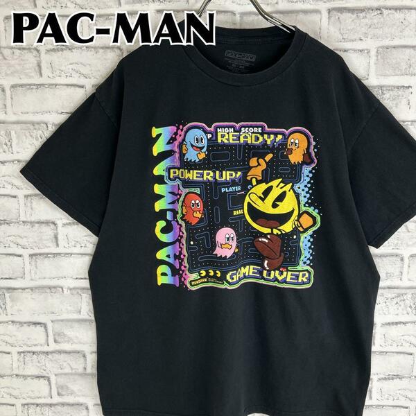 PAC-MAN パックマン ナムコ ゲーム キャラクター Tシャツ 半袖 輸入品 春服 夏服 海外古着 バンダイ アーケードゲーム レトロゲーム