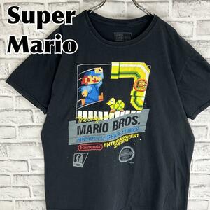 SUPER MARIO スーパーマリオブラザーズ ドット Tシャツ 半袖 輸入品 春服 夏服 海外古着 ゲーム キャラクター エンターテイメントシステム