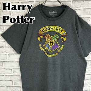 Harry Potter ハリーポッター ホグワーツ校章 Tシャツ 半袖 輸入品 春服 夏服 海外古着 映画 洋画 シネマ ムービー 魔法学校 ロゴ