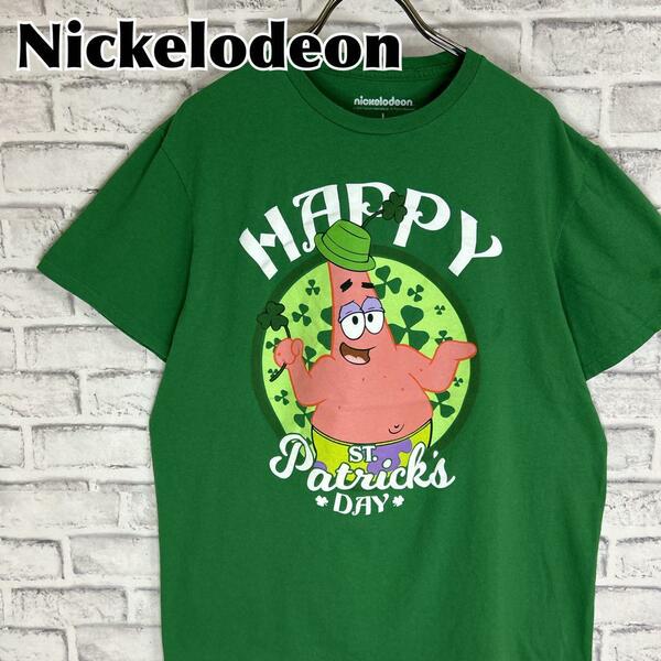 SpongeBob スポンジボブ パトリック キャラクター Tシャツ 半袖 輸入品 春服 夏服 海外古着 アニメ テレビ Nickelodeon ニコロデオン