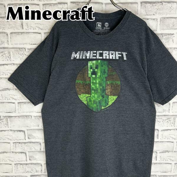 Minecraft マインクラフト クリーパー ゲーム Tシャツ 半袖 輸入品 春服 夏服 海外古着 キャラクター ロゴ マイクラ