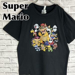 SUPER MARIO スーパーマリオ 敵キャラ クッパ Tシャツ 半袖 輸入品 春服 夏服 海外古着 アニメ ゲーム キャラクター クリボー ノコノコ