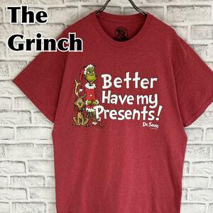 The Grinch グリンチ サンタ クリスマス キャラ Tシャツ 半袖 輸入品 春服 夏服 海外古着 キャラクター 絵本 アニメ ドクタースース