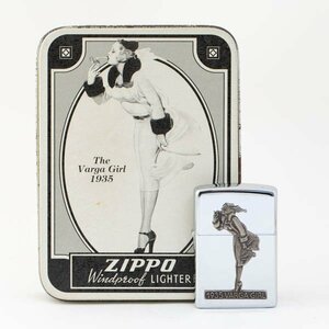 Zippo Zippo -WINDY windy 1935 VARGA GIRL bar ga girl oil lighter special case attaching #36304