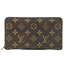 LOUIS VUITTON ルイヴィトン M61727 モノグラム ポルトモネジップ ラウンドファスナー 長財布 ブラウン #35963YR_画像1