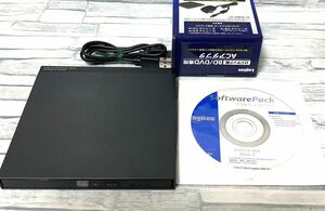 ◆ LOGITEC ロジテック　外付け　マルチDVD RECORDER LDR-PUD8U3VBK ACアダプター付き