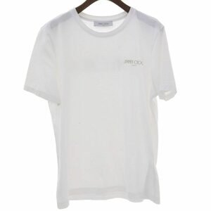 超美品 ジミーチュウ JIMMY CHOO 現行タグ ロゴプリント Tシャツ M メンズ 白 170-175㎝