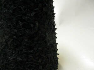 特価SALE！◆毛糸 スラリットリボン ブラック 120g◆3576◆