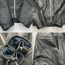 当時物 Lewis leather ルイスレザー 70s スーパーファントム ライダースジャケット キルティング ヴィンテージ REAL HIDE (38.40程度)_画像7