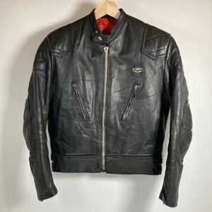 当時物 Lewis leather ルイスレザー 70s スーパーファントム ライダースジャケット キルティング ヴィンテージ REAL HIDE (38.40程度)