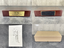 ブロンズ像 家族 重岡建治作 【中古】置物 オブジェ アート 彫刻 高さ約23.5cm 重量約2.2kg /57628_画像9